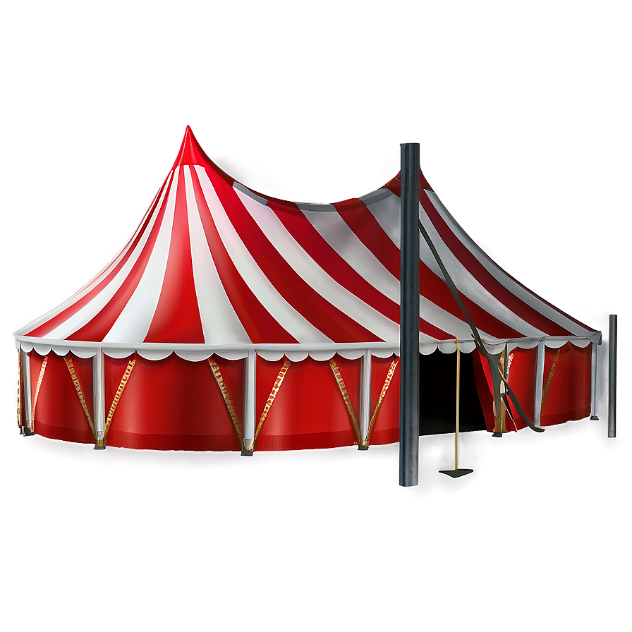 Classic Red And White Circus Tent Png Psc PNG image