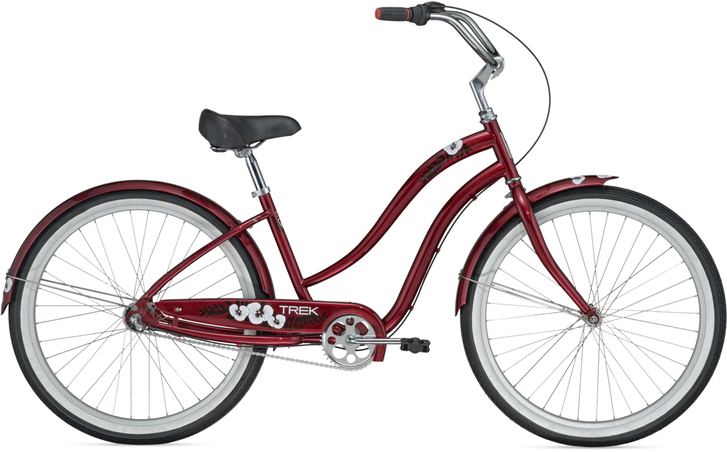 Classic Red Cruiser Bicycle PNG image