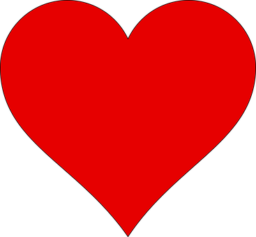 Classic Red Heart Shape PNG image