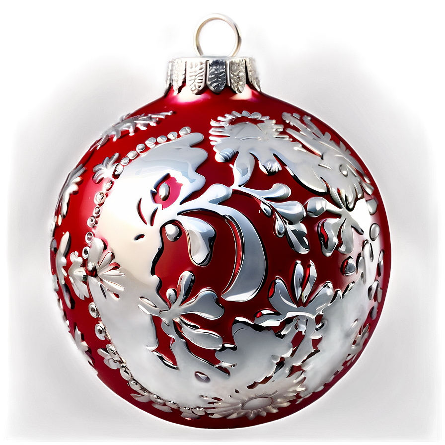 Classic Red Ornament Png 11 PNG image