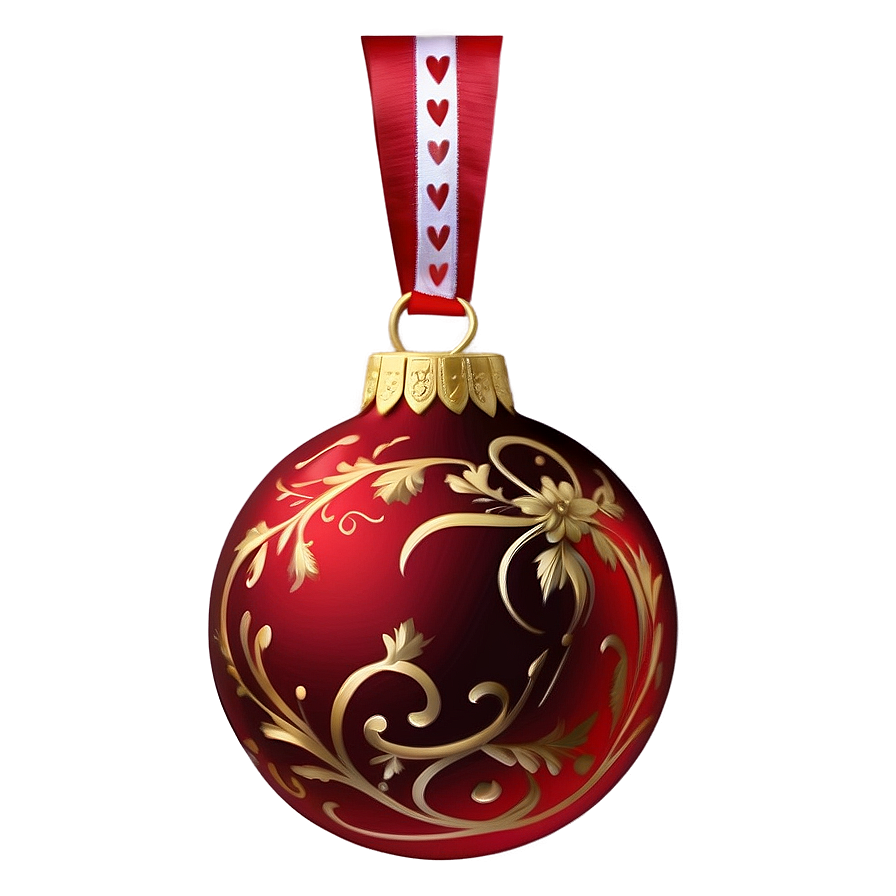 Classic Red Ornament Png 56 PNG image