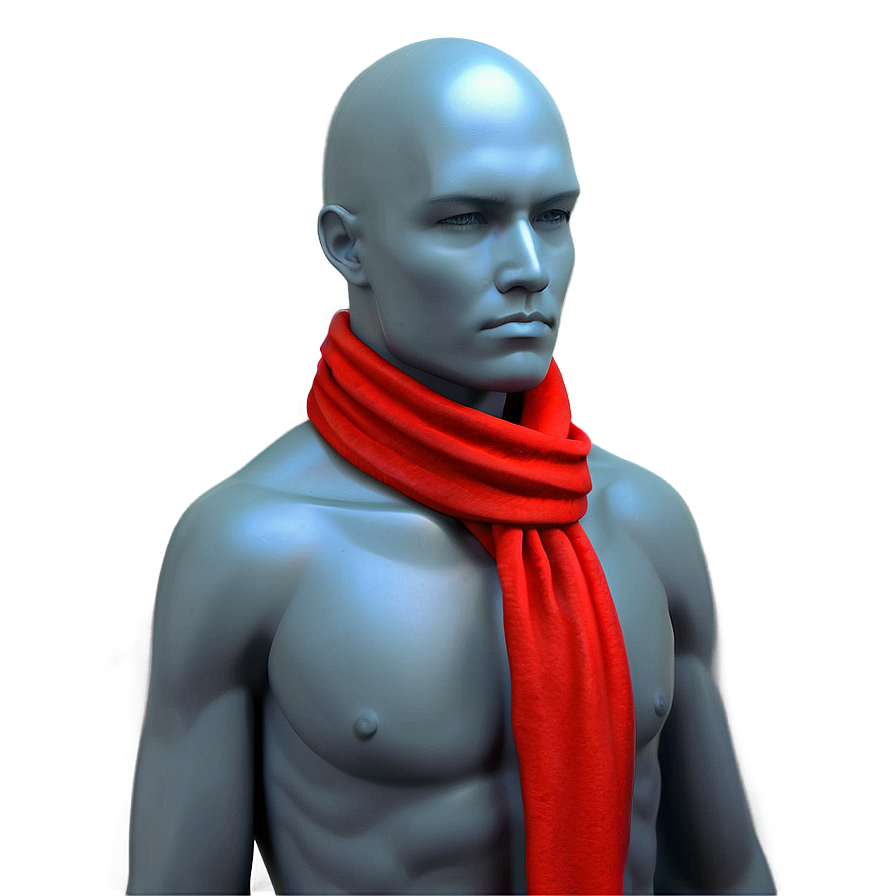 Classic Red Scarf Png 06252024 PNG image