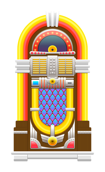 Classic Retro Jukebox Illustration PNG image