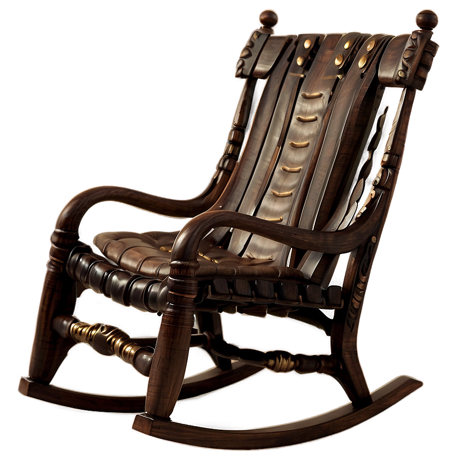 Classic Rocking Chair Png Ded PNG image