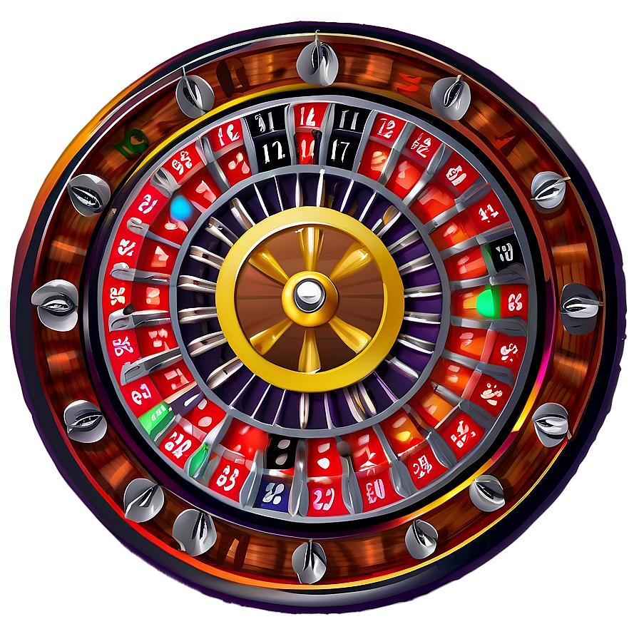 Classic Roulette Wheel Graphic Png 06212024 PNG image