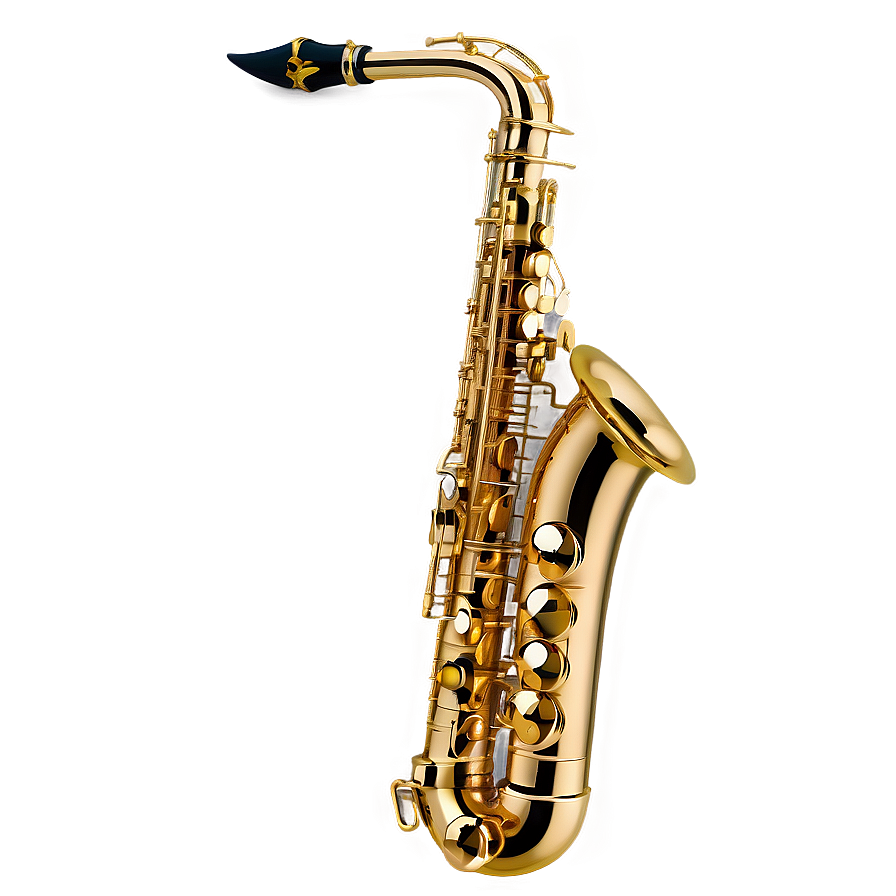 Classic Saxophone Design Png Kth86 PNG image