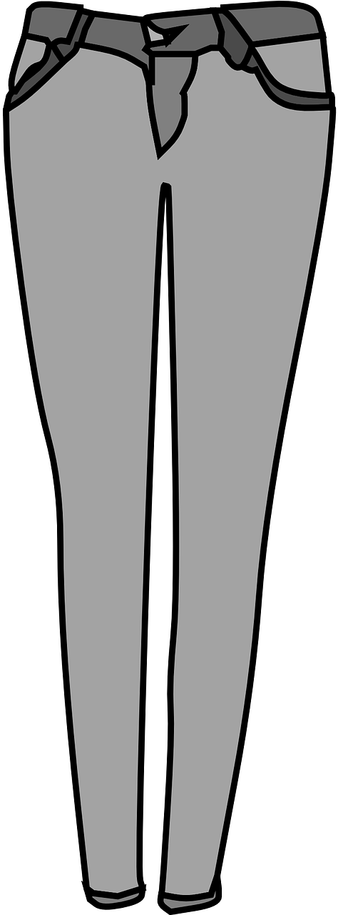 Classic Skinny Jeans Vector PNG image