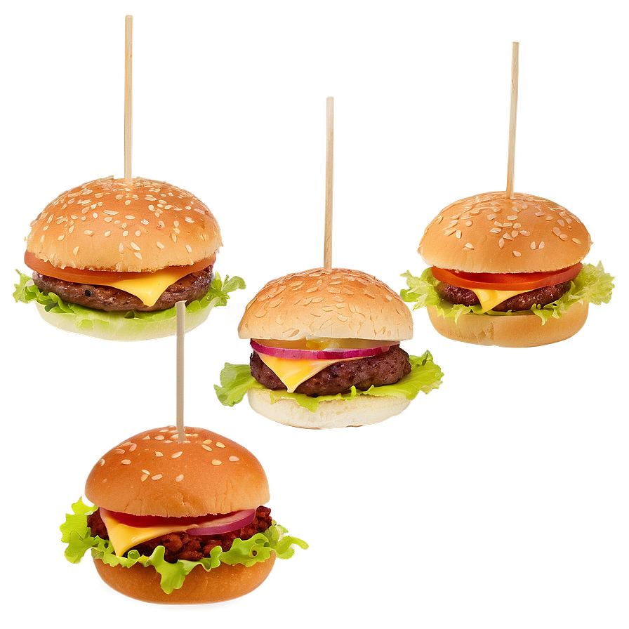 Classic Slider Mini Burgers Png Poc PNG image