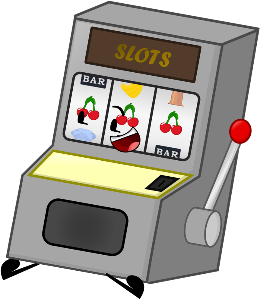 Classic Slot Machine Cartoon PNG image