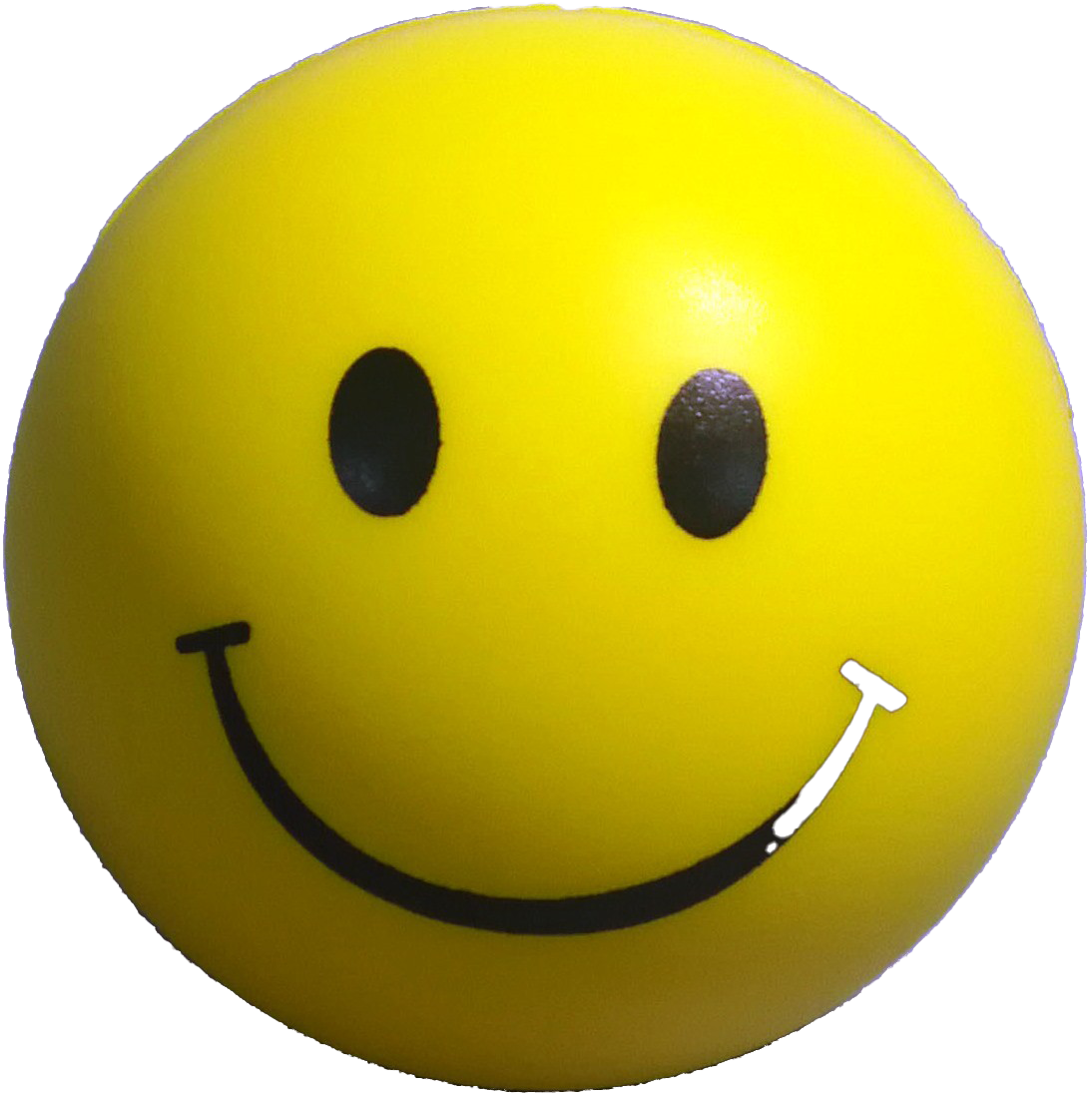 Classic Smiley Face Ball PNG image