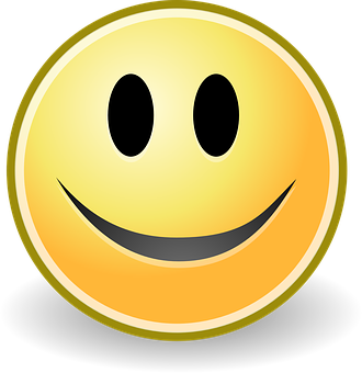 Classic Smiley Face Emoji PNG image
