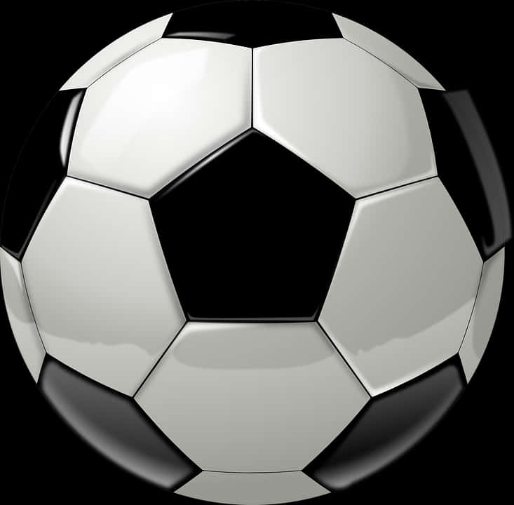 Classic Soccer Ball Graphic PNG image