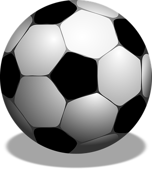 Classic Soccer Ball Graphic PNG image