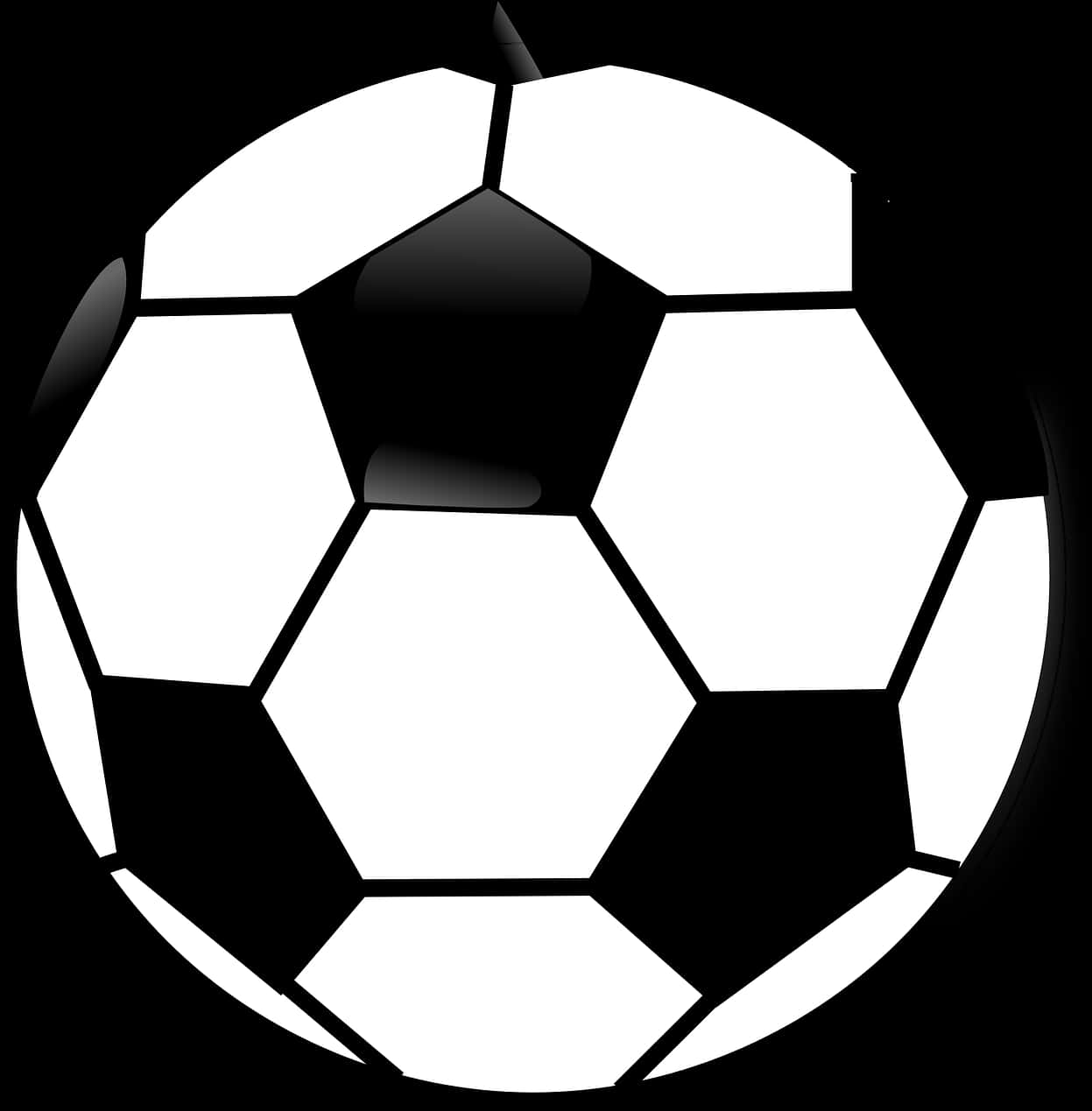 Classic Soccer Ball Icon PNG image