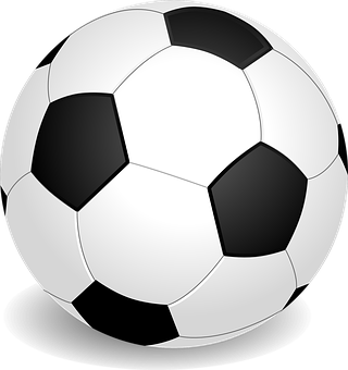 Classic Soccer Ball Illustration PNG image