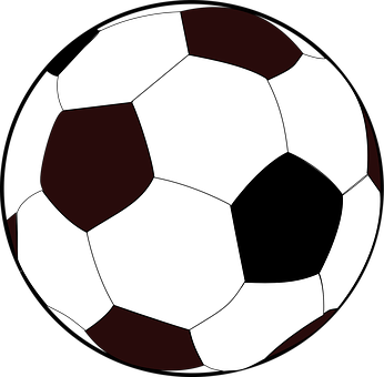 Classic Soccer Ball Illustration PNG image