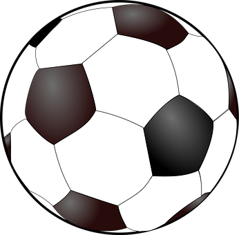 Classic Soccer Ball Illustration PNG image