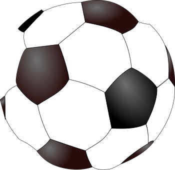 Classic Soccer Ball Illustration PNG image