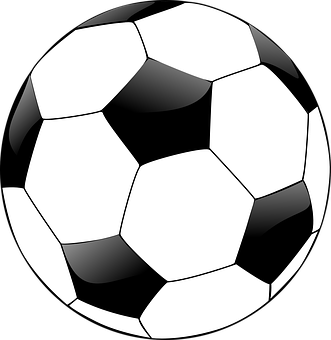 Classic Soccer Ball Illustration PNG image