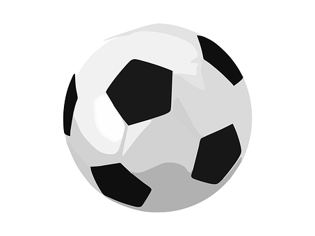 Classic Soccer Ball Illustration PNG image