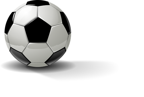 Classic Soccer Ballon Black Background PNG image