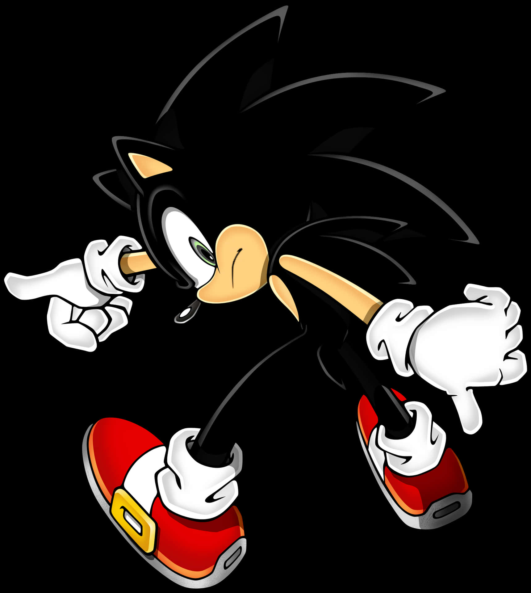 Classic Sonic The Hedgehog Pose PNG image