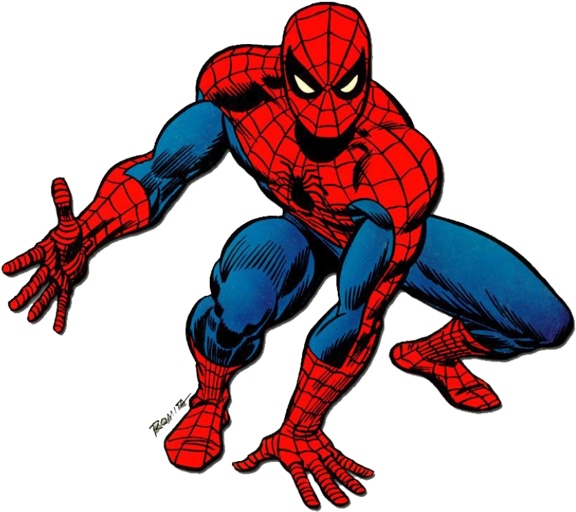 Classic Spider Man Pose PNG image