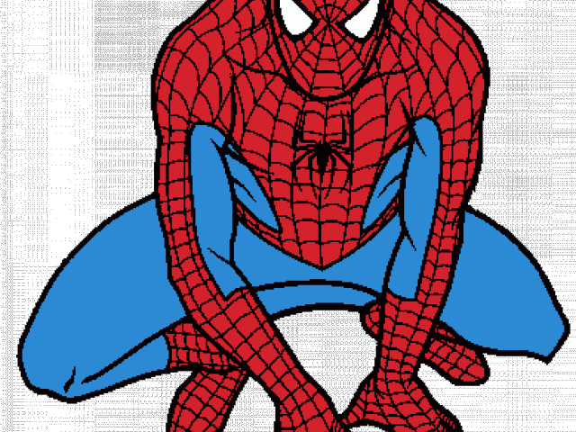 Classic Spiderman Pose PNG image