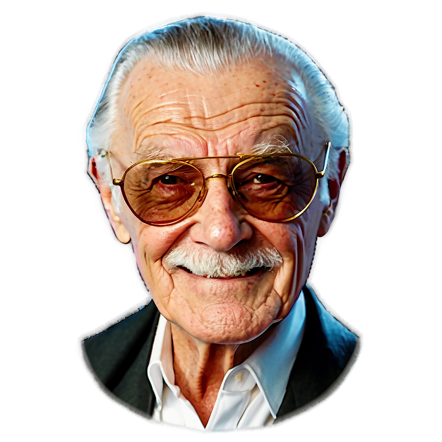 Classic Stan Lee Artist Png 06242024 PNG image