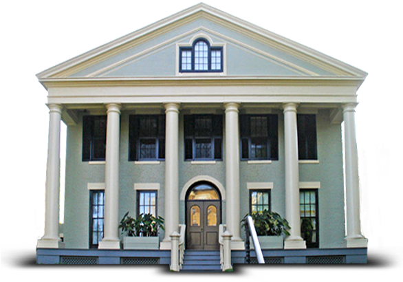 Classic Style Mansion Facade PNG image