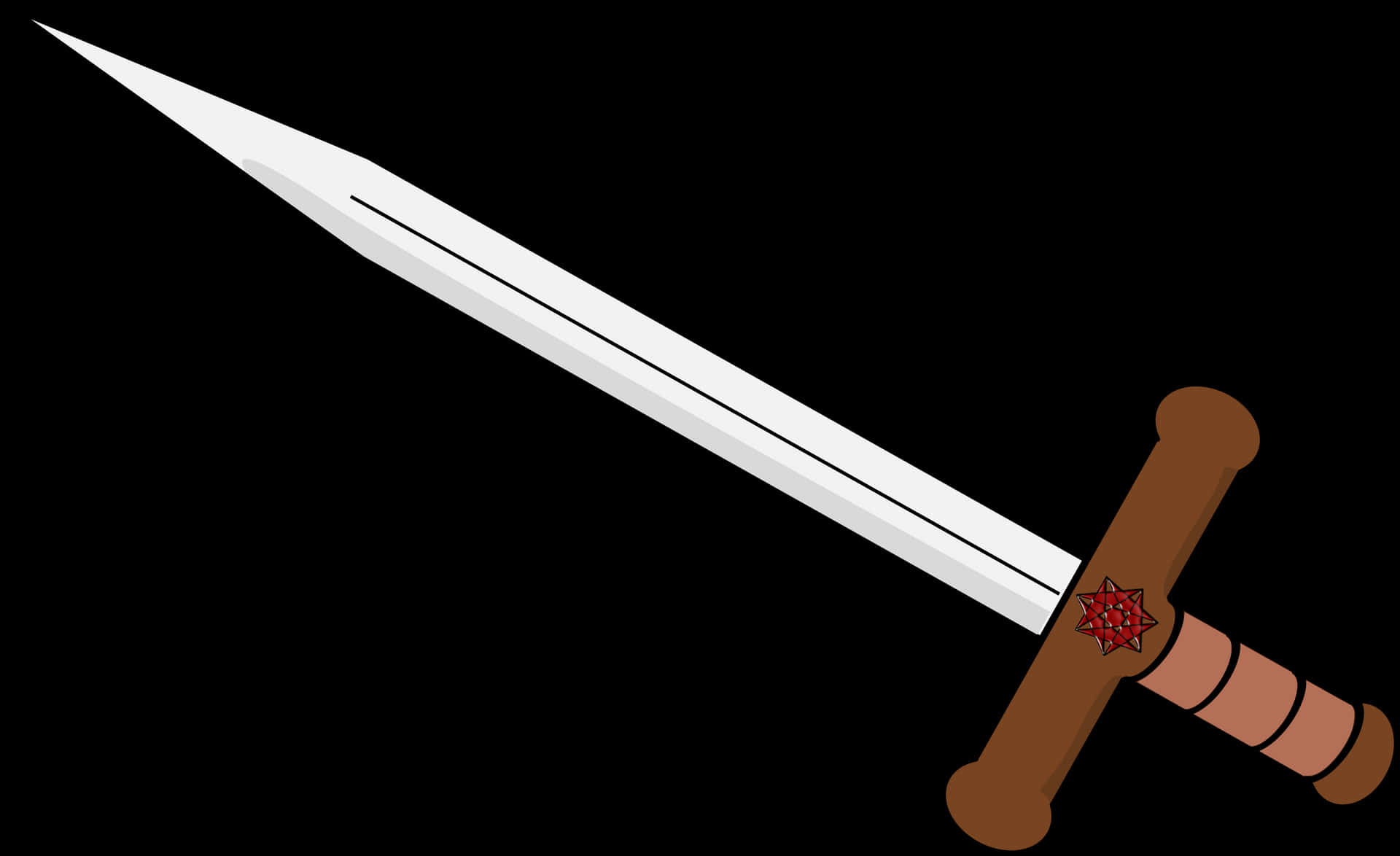 Classic Sword Illustration PNG image