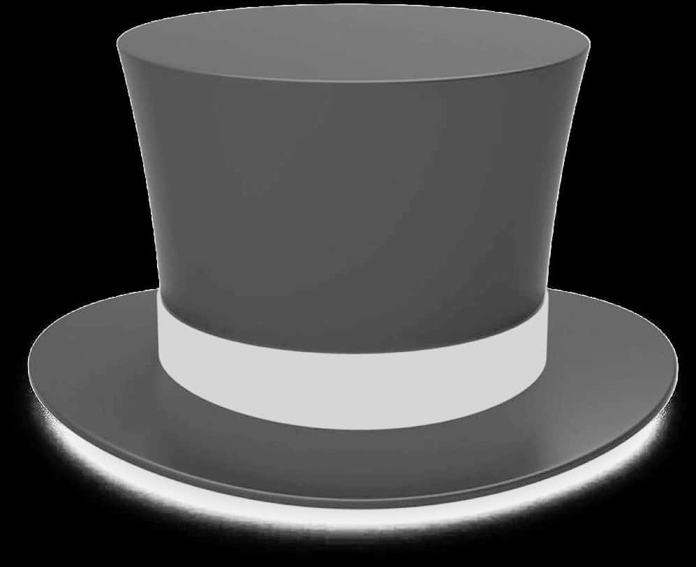 Classic Top Hat Graphic PNG image