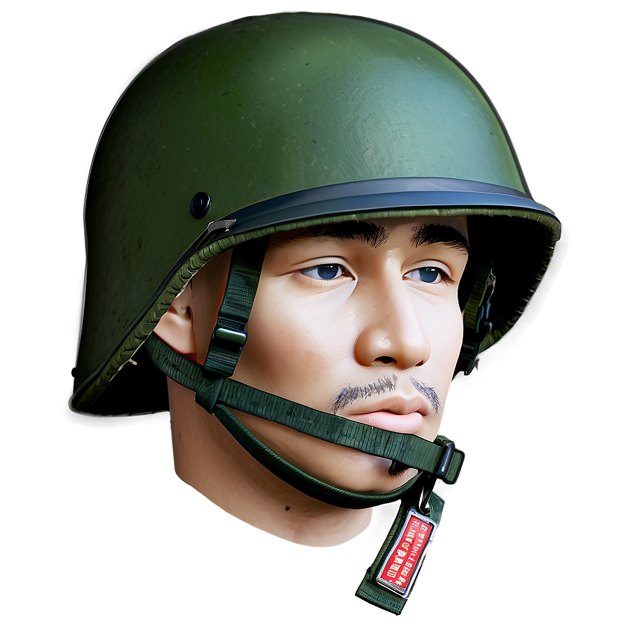 Classic Vietnam Helmet With Patches Png Aaf94 PNG image