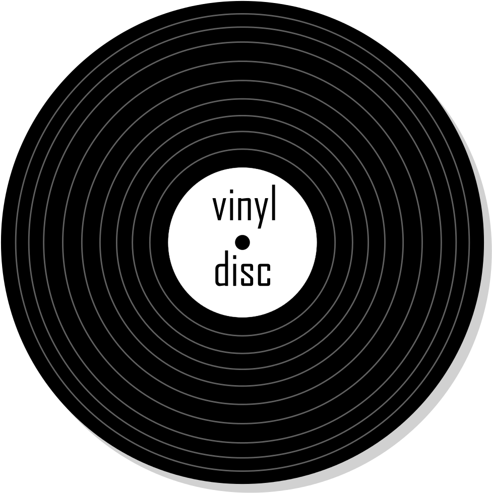 Classic Vinyl Record Graphic PNG image