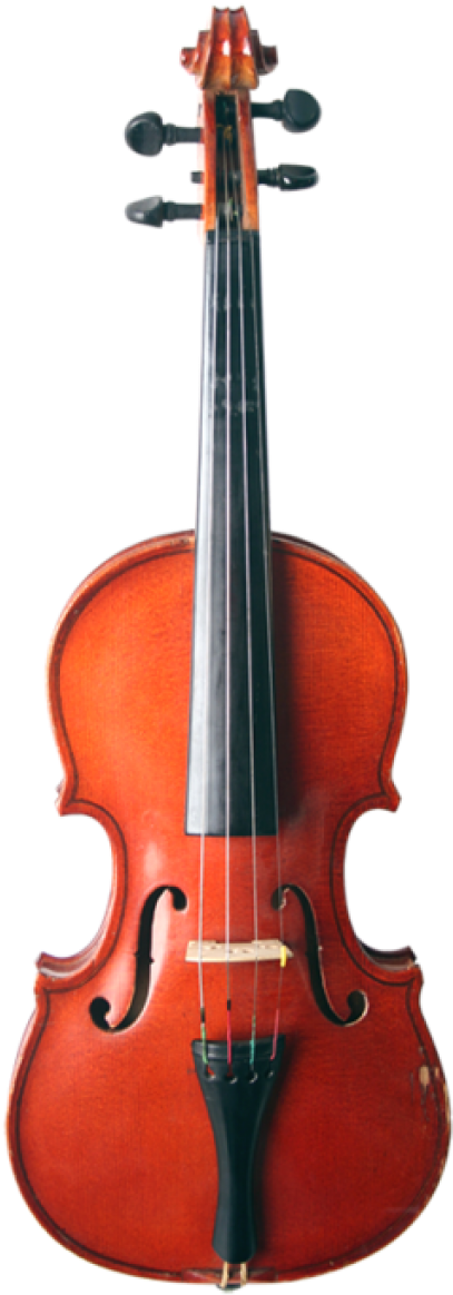 Classic Violin Front View PNG image