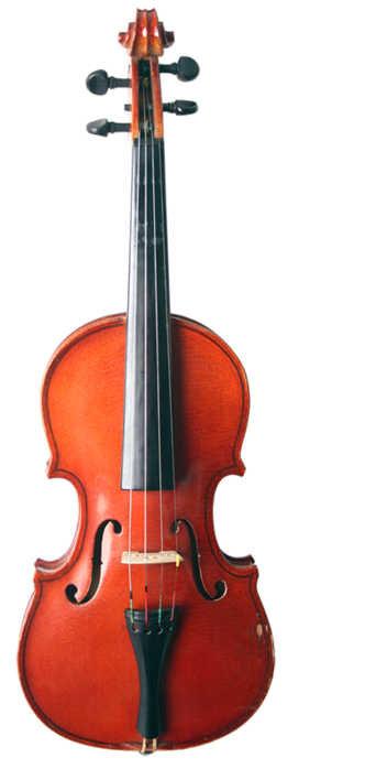 Classic Violin Isolatedon Black PNG image