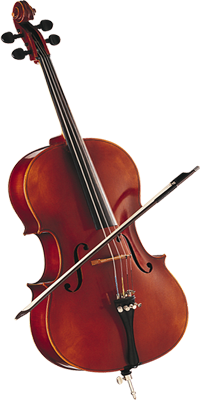 Classic Violin With Bow PNG image