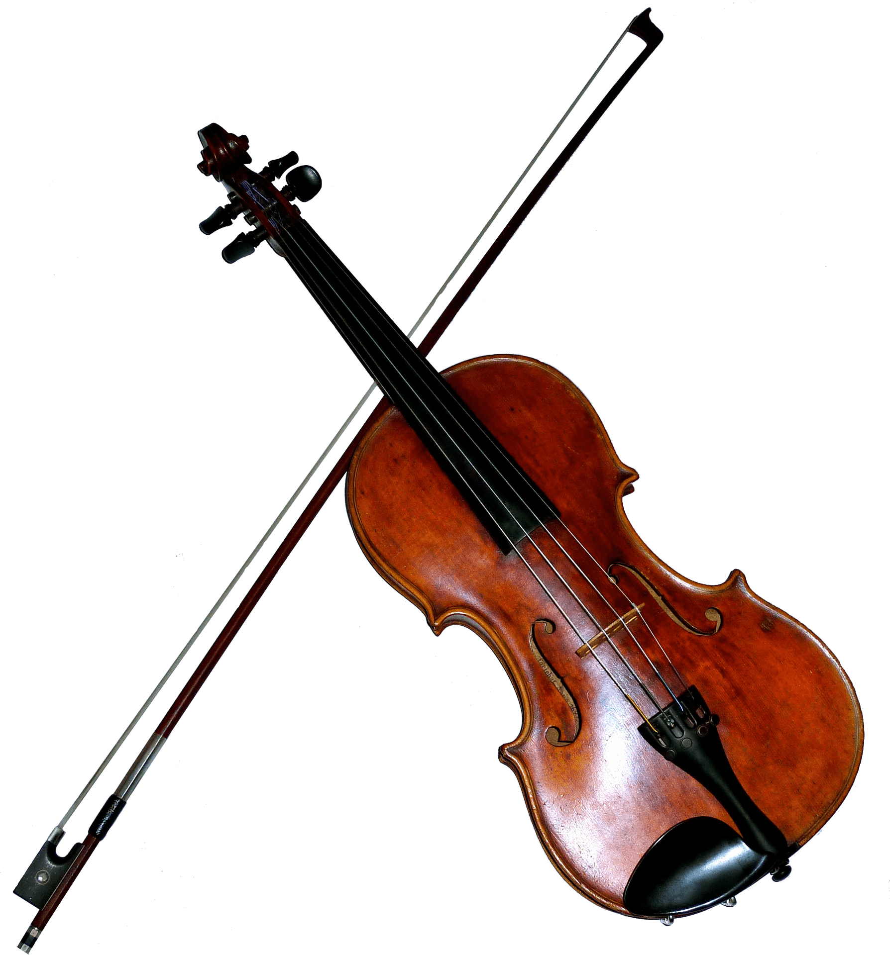 Classic Violinand Bow PNG image
