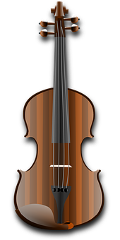 Classic Violinon Black Background PNG image
