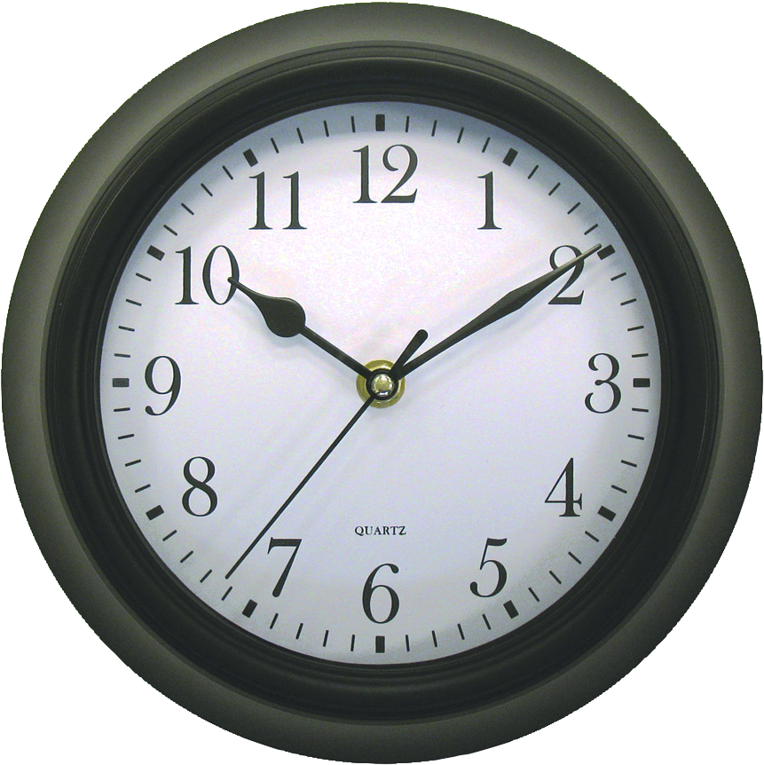 Classic Wall Clock White Face PNG image