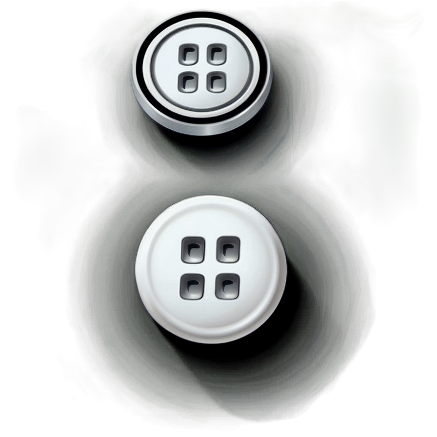 Classic White Button Clipart Png Eph38 PNG image