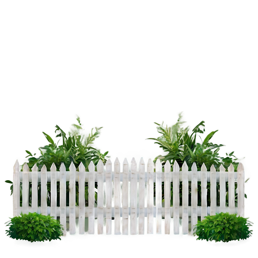 Classic White Fence Design Png 96 PNG image