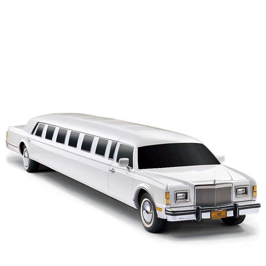 Classic White Limo Png Oao89 PNG image