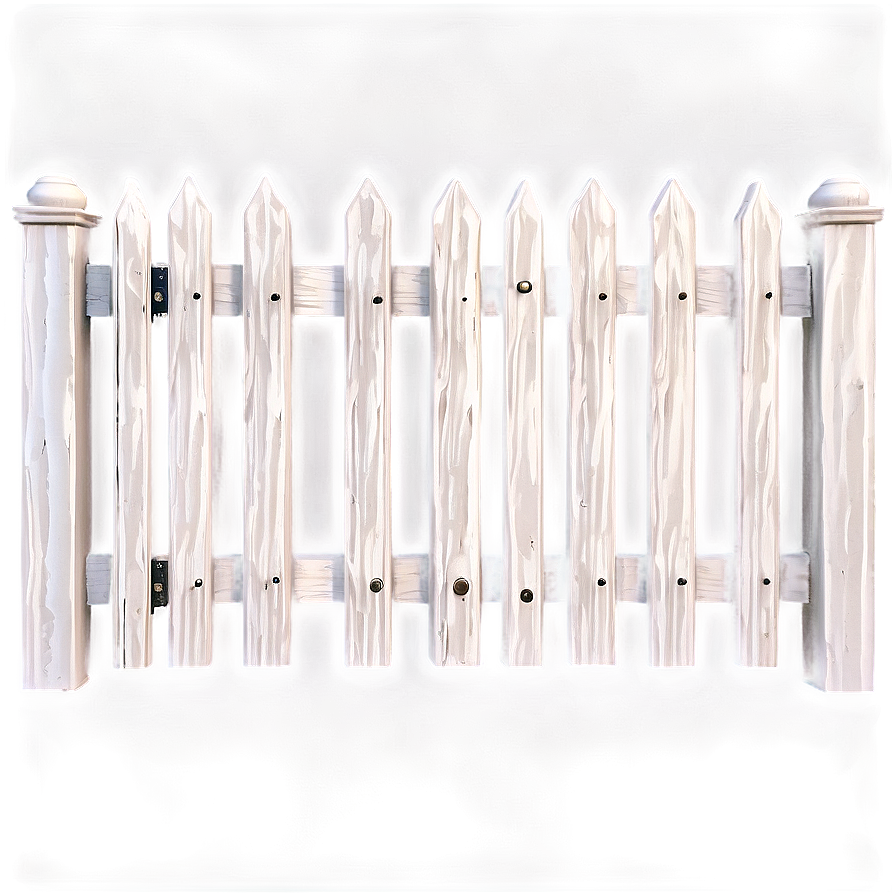 Classic White Picket Gate Png Pvc9 PNG image