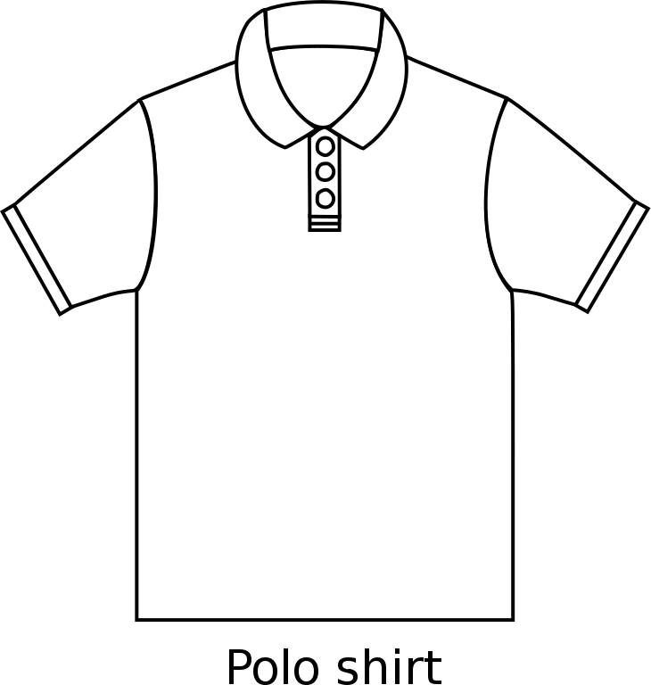 Classic White Polo Shirt Vector PNG image