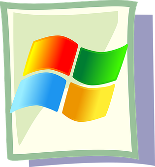 Classic Windows Logo PNG image