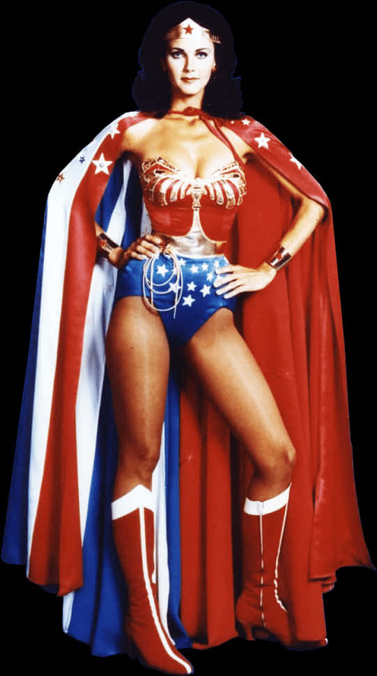 Classic Wonder Woman Pose PNG image