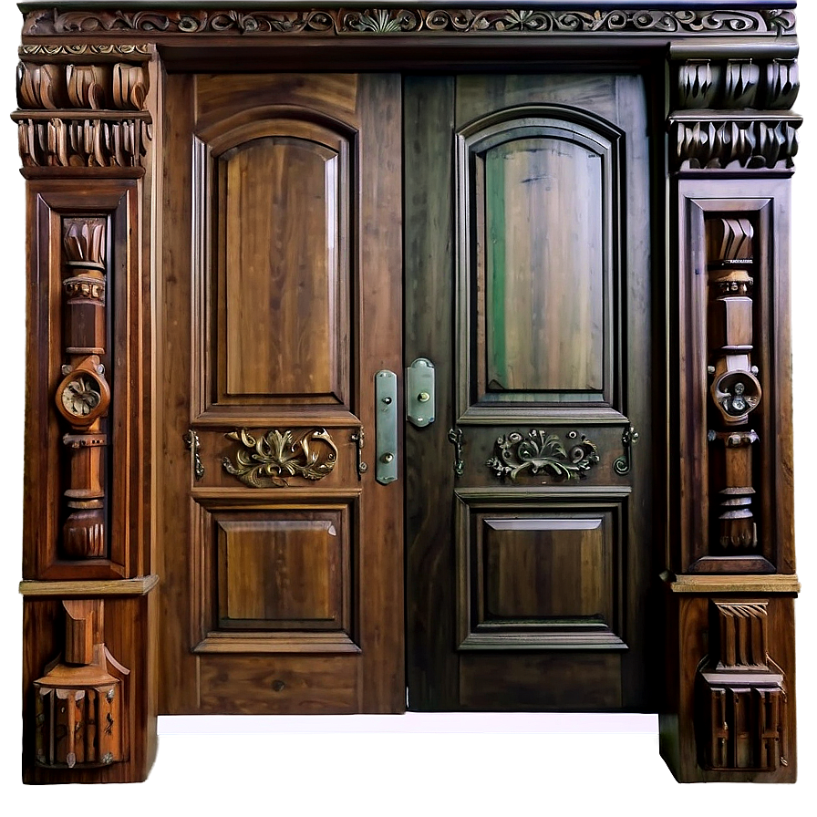 Classic Wooden Door Design Png 84 PNG image