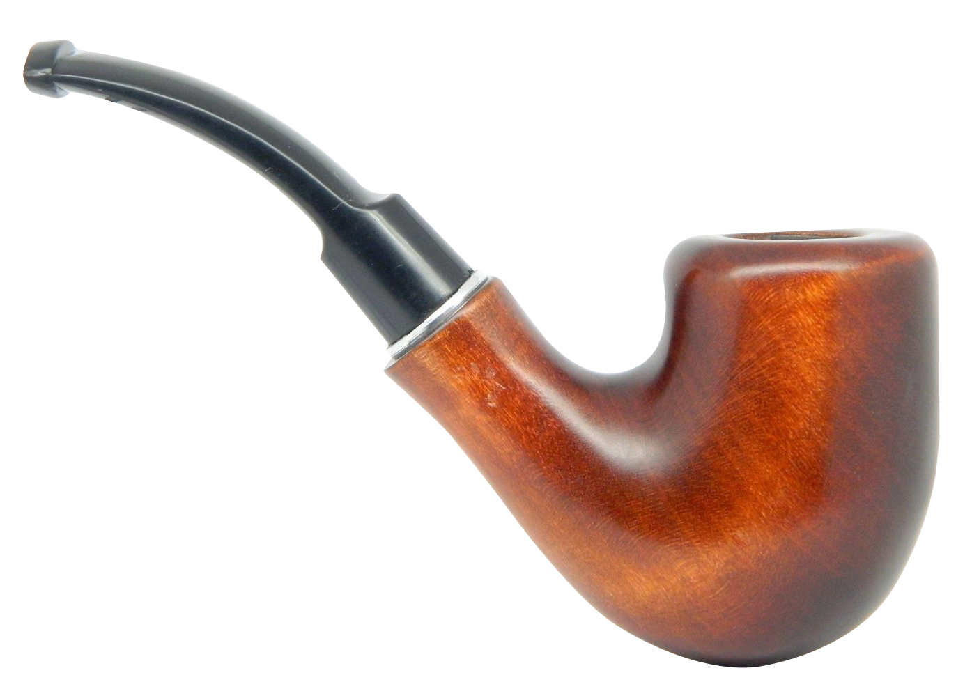 Classic Wooden Smoking Pipe PNG image