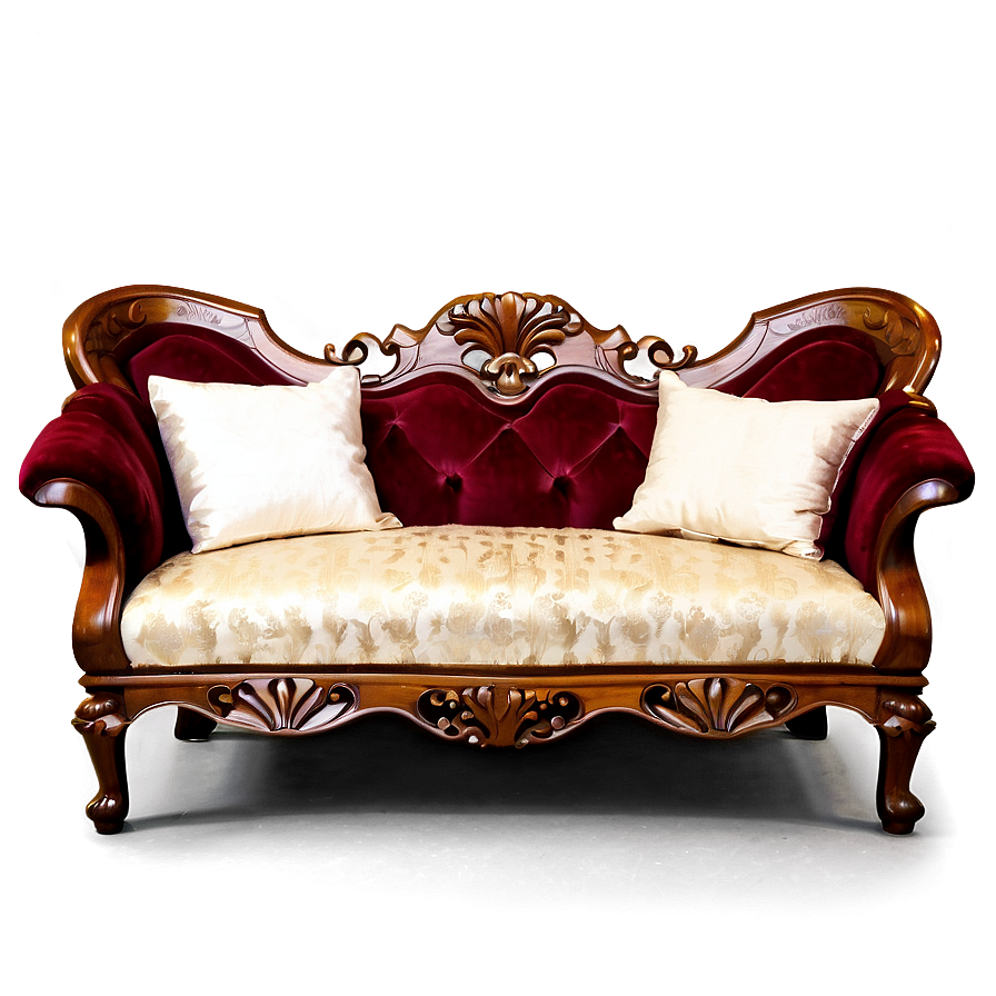 Classic Wooden Sofa Png 67 PNG image